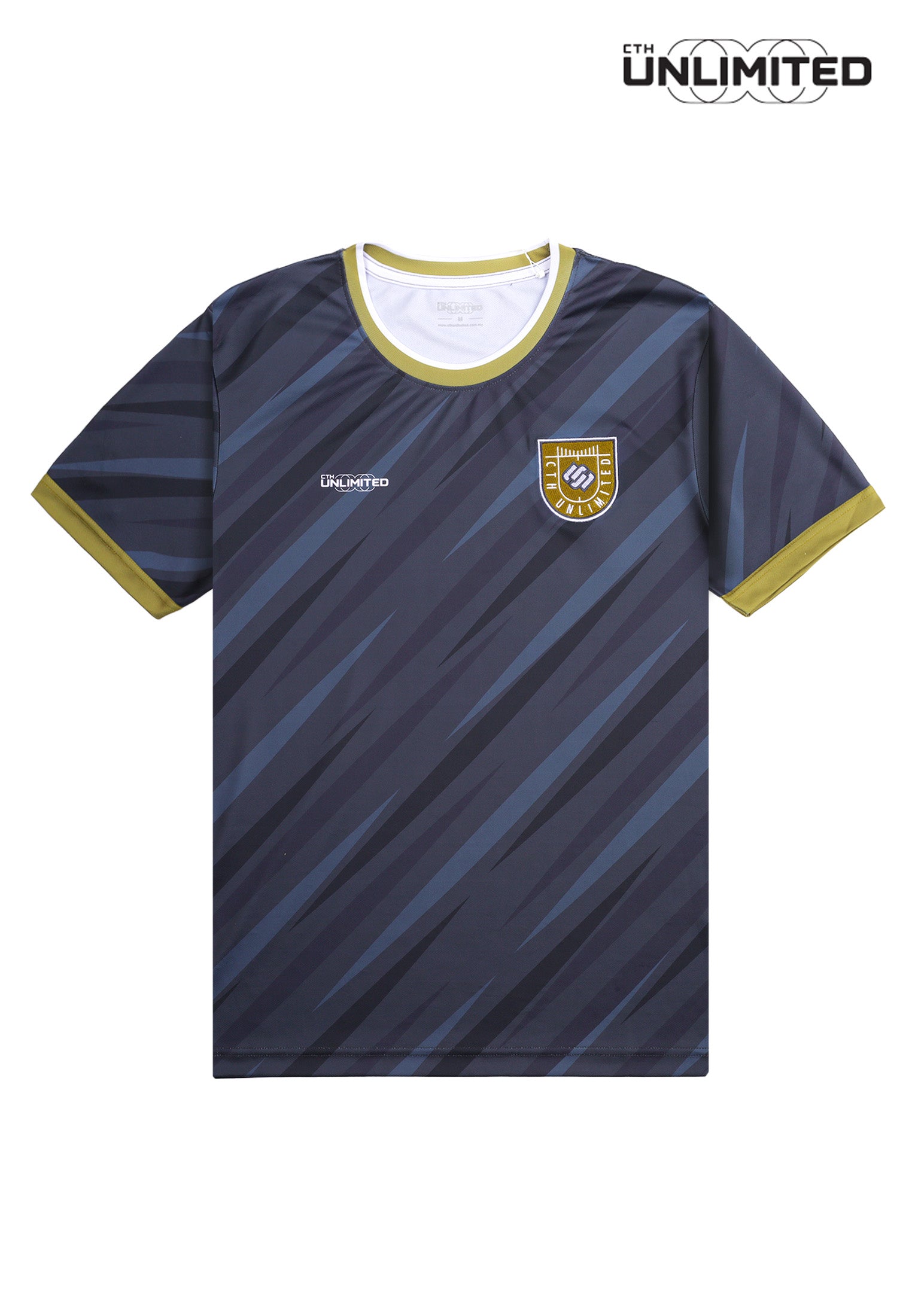 CTH unlimited Men Pickleball Regular Fit Polyester Pindot Full Printed Short Sleeve Jersey Top - CU-91738