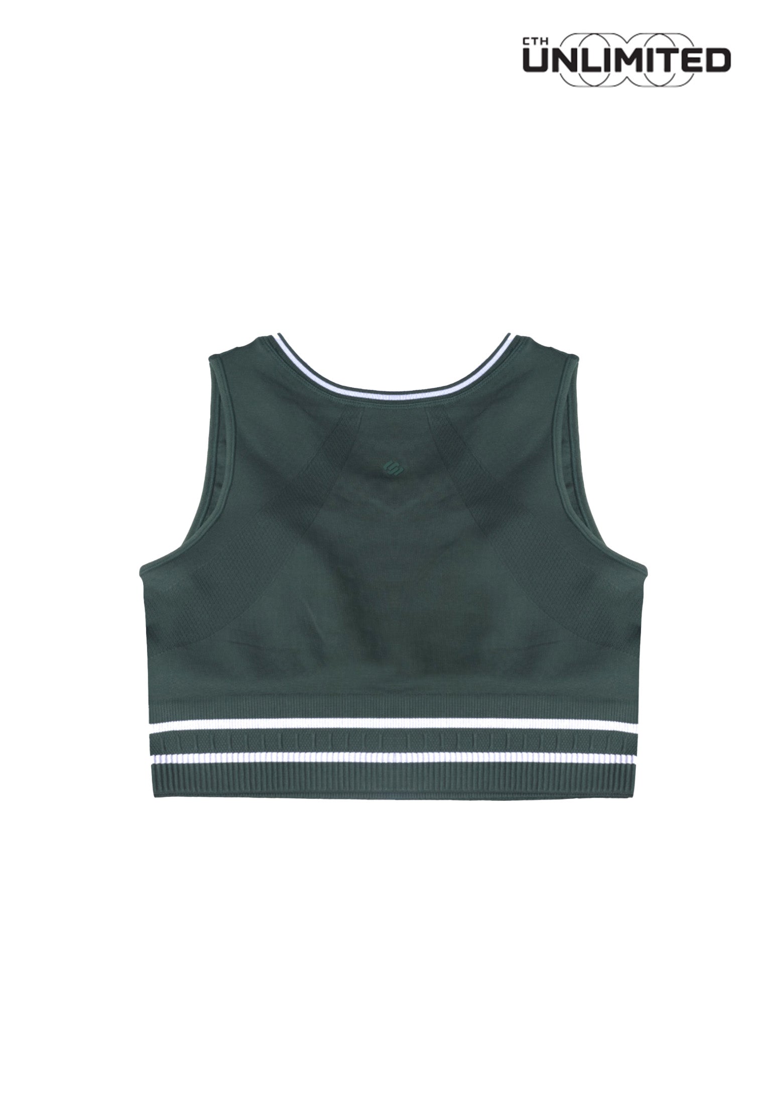 CTH unlimited Kids Girls Pickleball SlimFit Nylon Spandex Sleeveless Crop Tank Top - CUG-8088