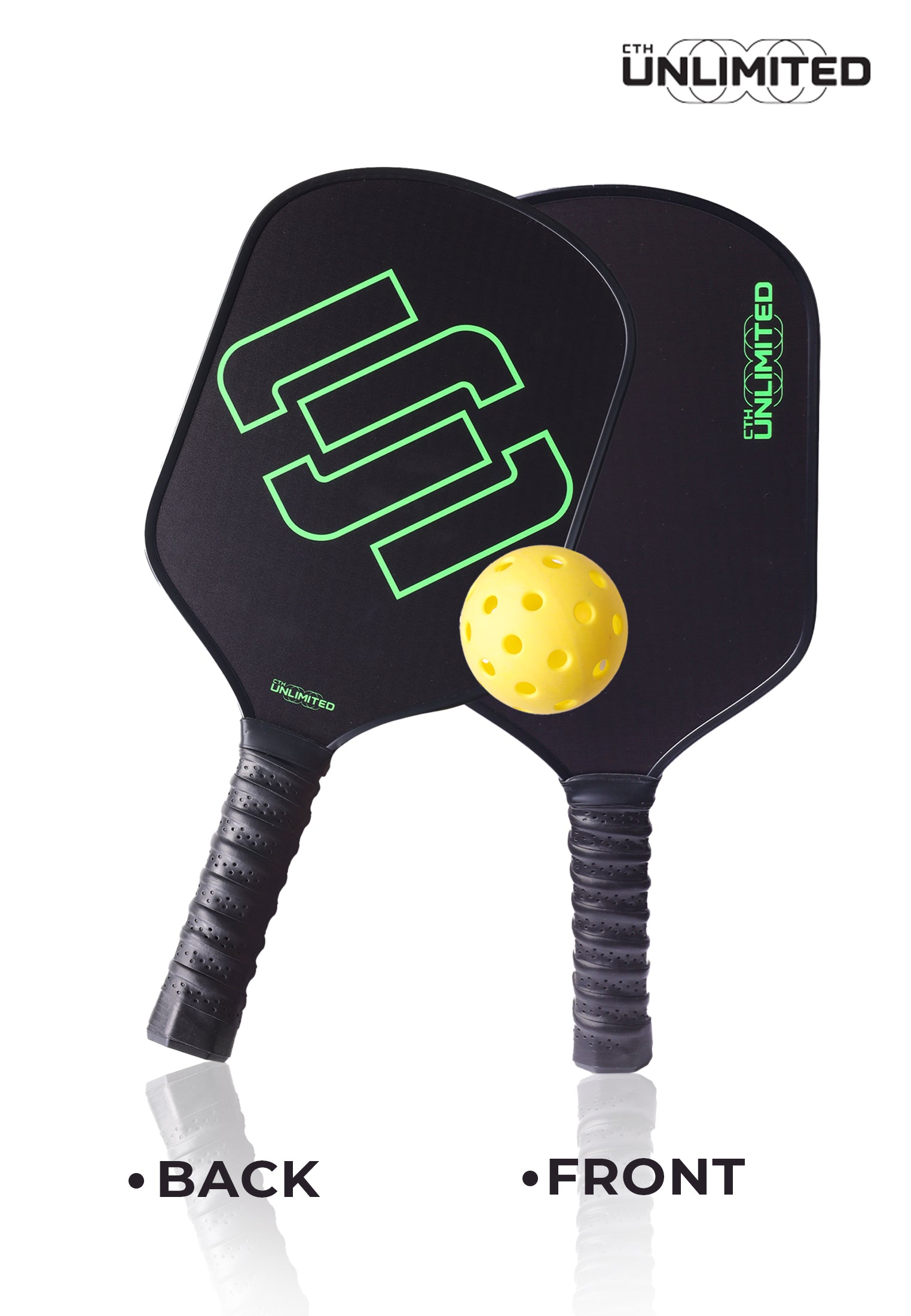 CTH unlimited Pickleball Paddle with Glass Fiber Surface and Ball Set - CUP-438