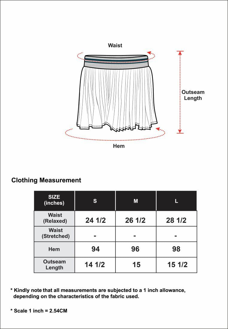 CTH unlimited Women Pickleball Slim Fit  Nylon Spandex & Rayon Full Stretchable Waistband Skort -  CUW-12008