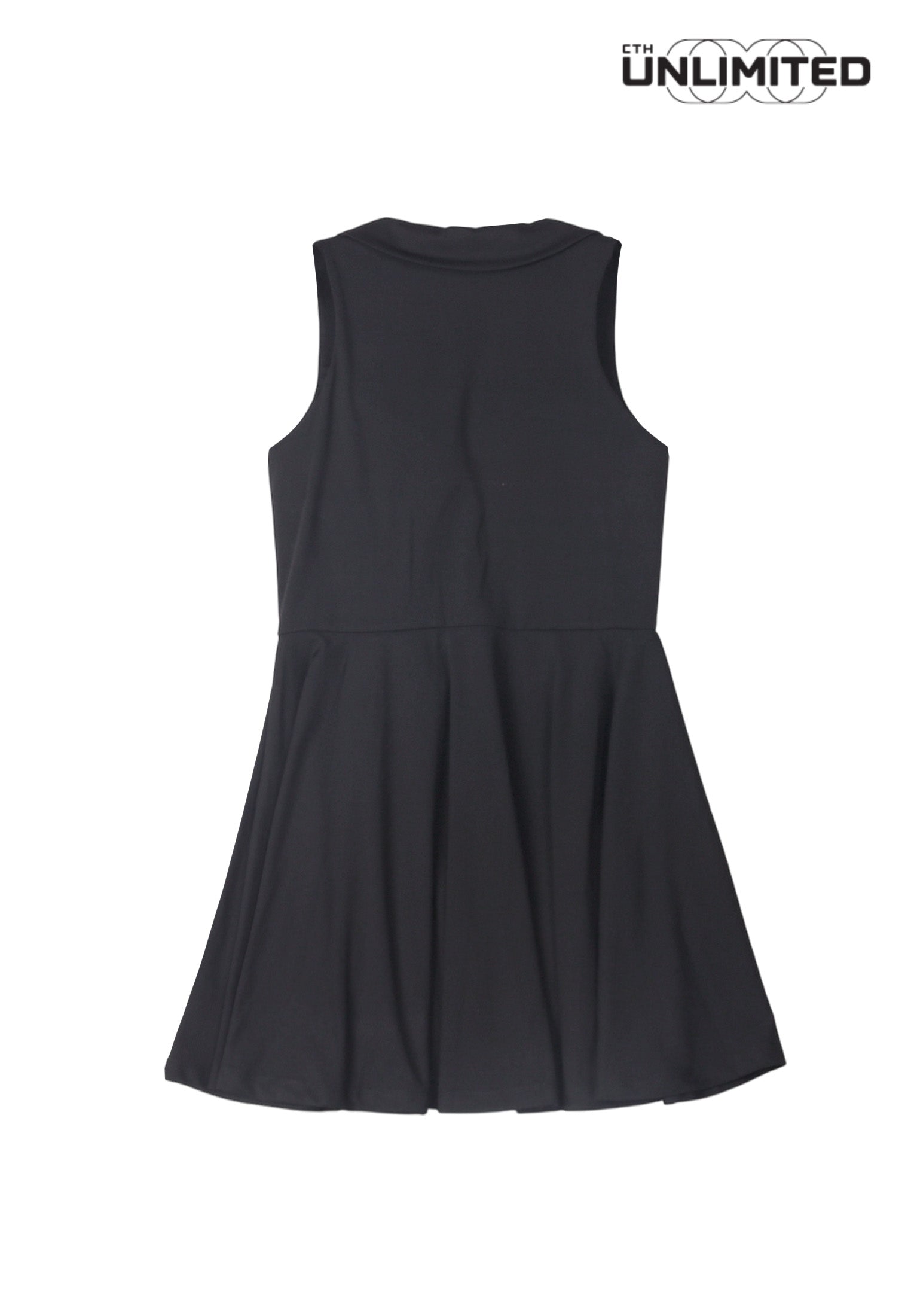 CTH unlimited Women Pickleball Regular Fit Nylon Spandex Sleeveless Polo Dress - CUW-19002