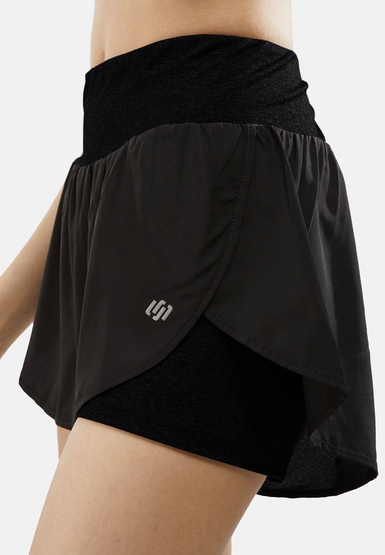 CTH unlimited Women Polyester Mix 2-in-1 Shorts - CUW-2108