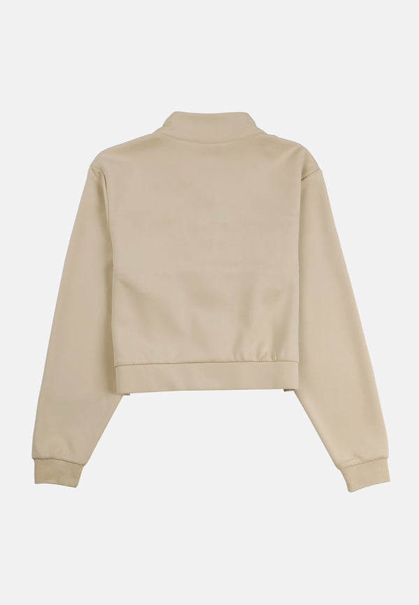 CTH unlimited Women Healthy Fabric Long Sleeve Crop Top Jacket - CUW-3116