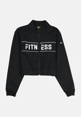 CTH unlimited Women Healthy Fabric Long Sleeve Crop Top Jacket - CUW-3116