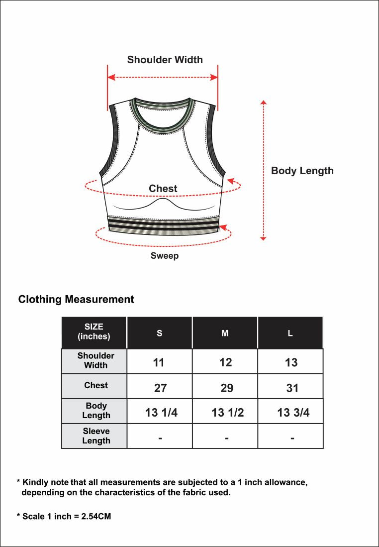 CTH unlimited Women Pickleball Slim Fit Nylon Spandex Sleeveless Crop Tank Top - CUW-8082