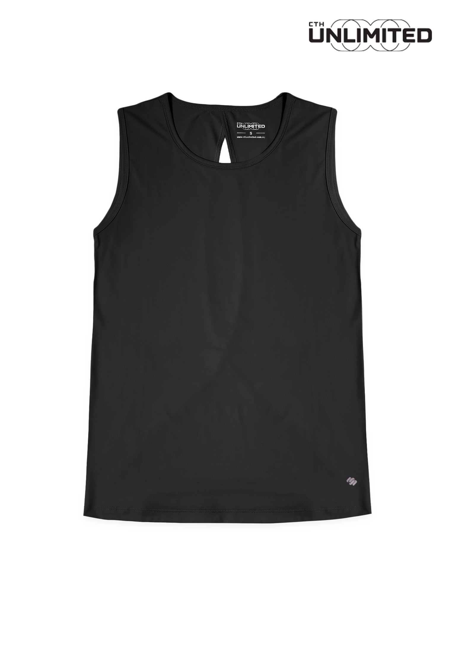 CTH unlimited Women Pickleball Regular Fit Nylon Spandex Sleeveless Round Neck Sport Top - CUW-8096