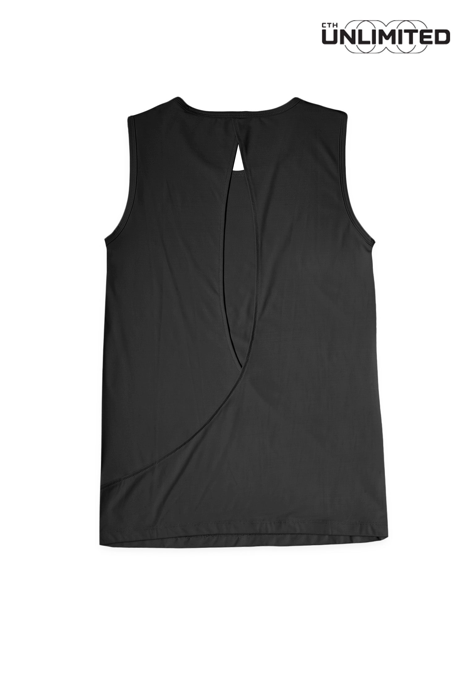 CTH unlimited Women Pickleball Regular Fit Nylon Spandex Sleeveless Round Neck Sport Top - CUW-8096
