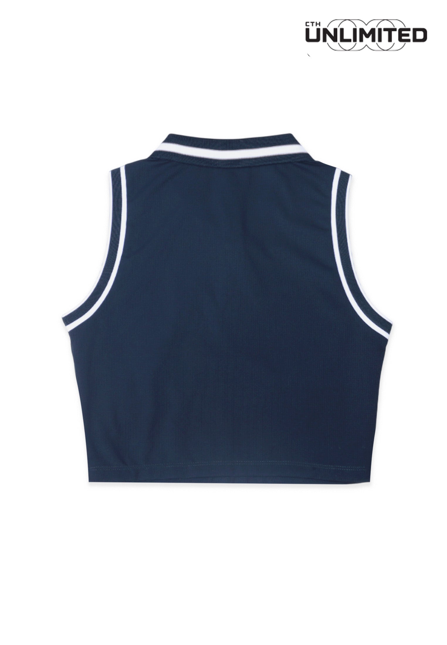 CTH unlimited Women Pickleball Nylon Spandex Sleeveless Crop Top T-Shirt - CUW-8116