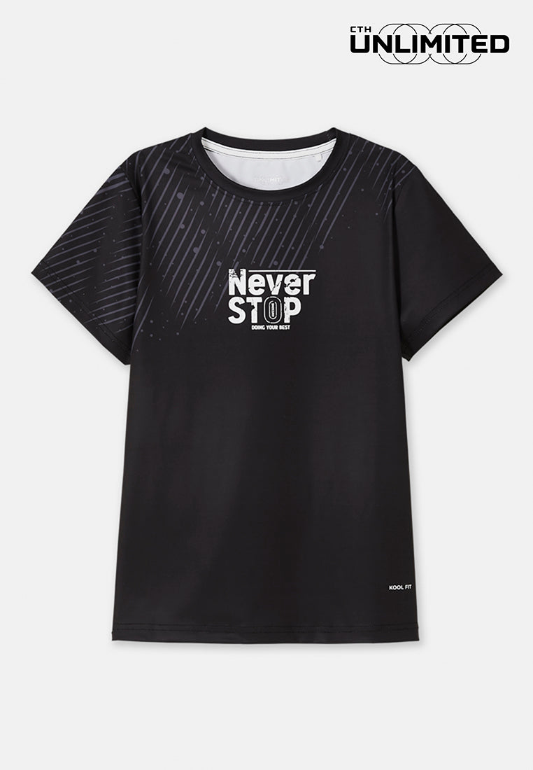 CTH unlimited Women Full Printed Short Sleeve Jersey Top - CUW-91430