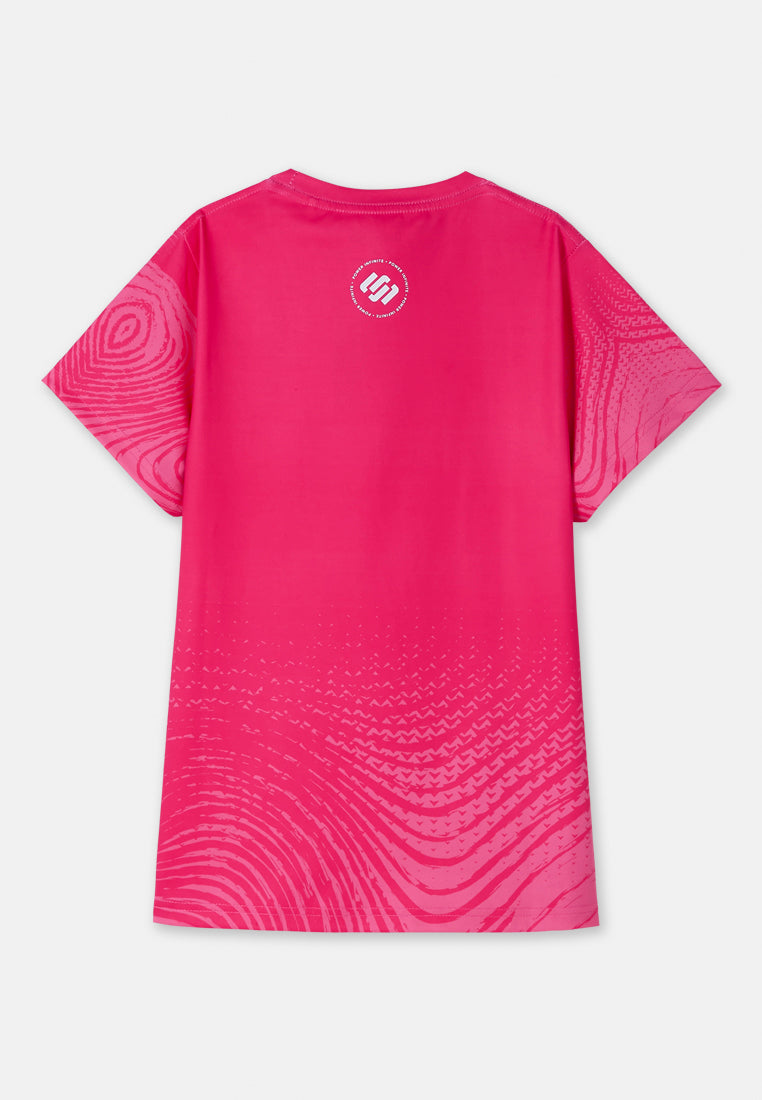 CTH unlimited Women Full Printed Short Sleeve Jersey Top - CUW-91480