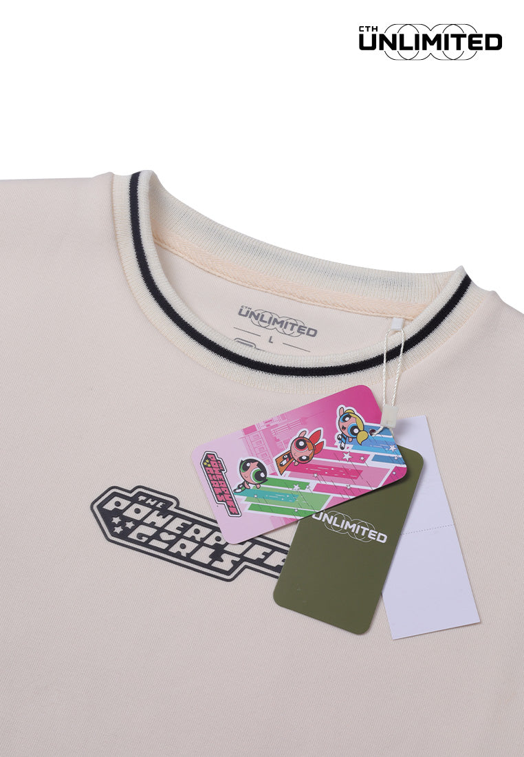 CTH unlimited Women The PowerPuff Girls Boxy Fit Double Interlock Short Sleeve Crop Top - CUW-91578