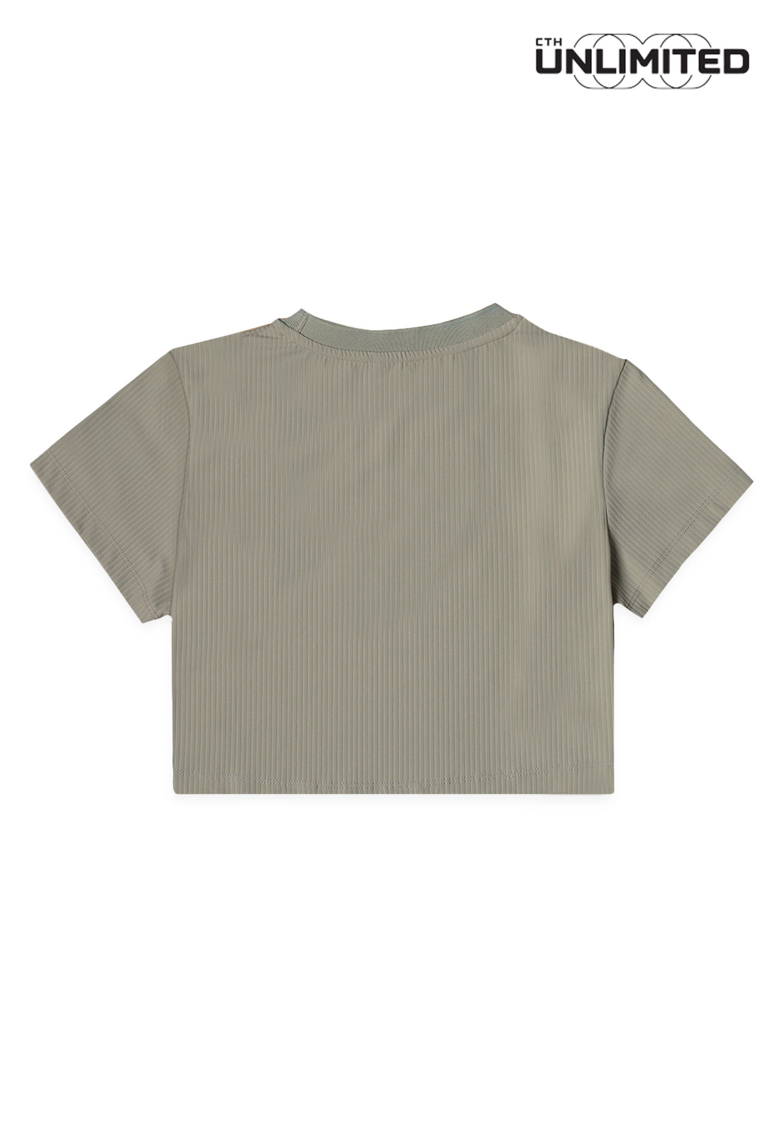 CTH unlimited Women Pickleball Regular Fit Nylon Spandex Short Sleeve Round Neck Crop Top - CUW-91590