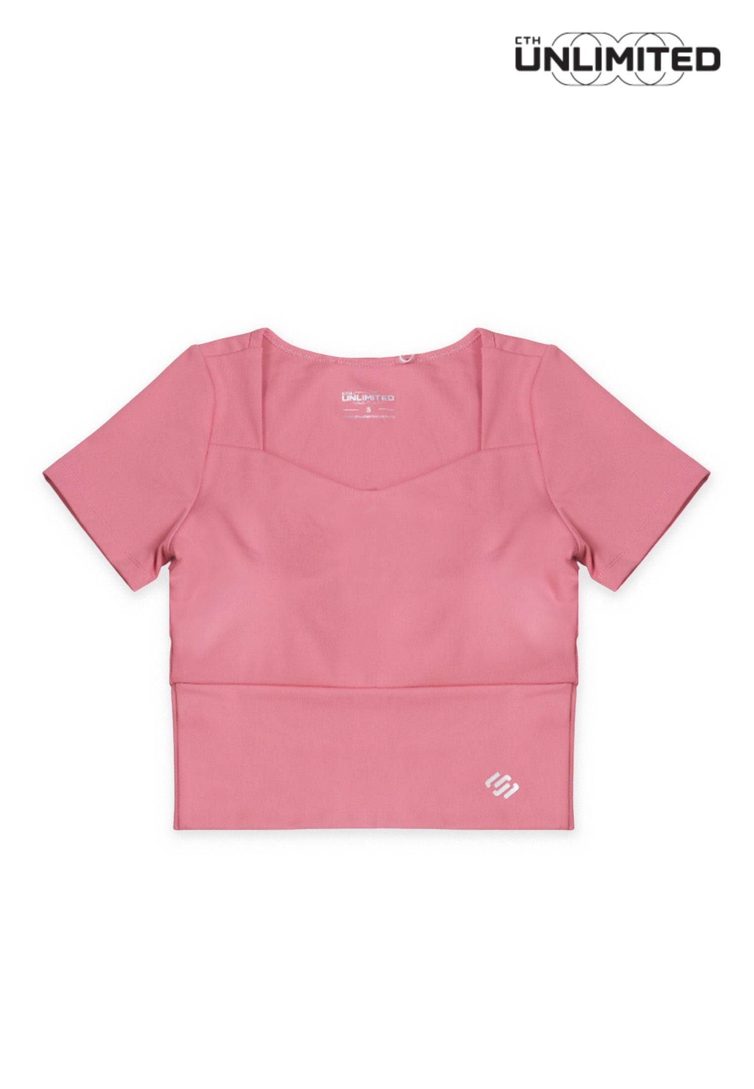 CTH unlimited Women Pickleball Polyester Spandex Short Sleeve Crop Top T-Shirt - CUW-91592