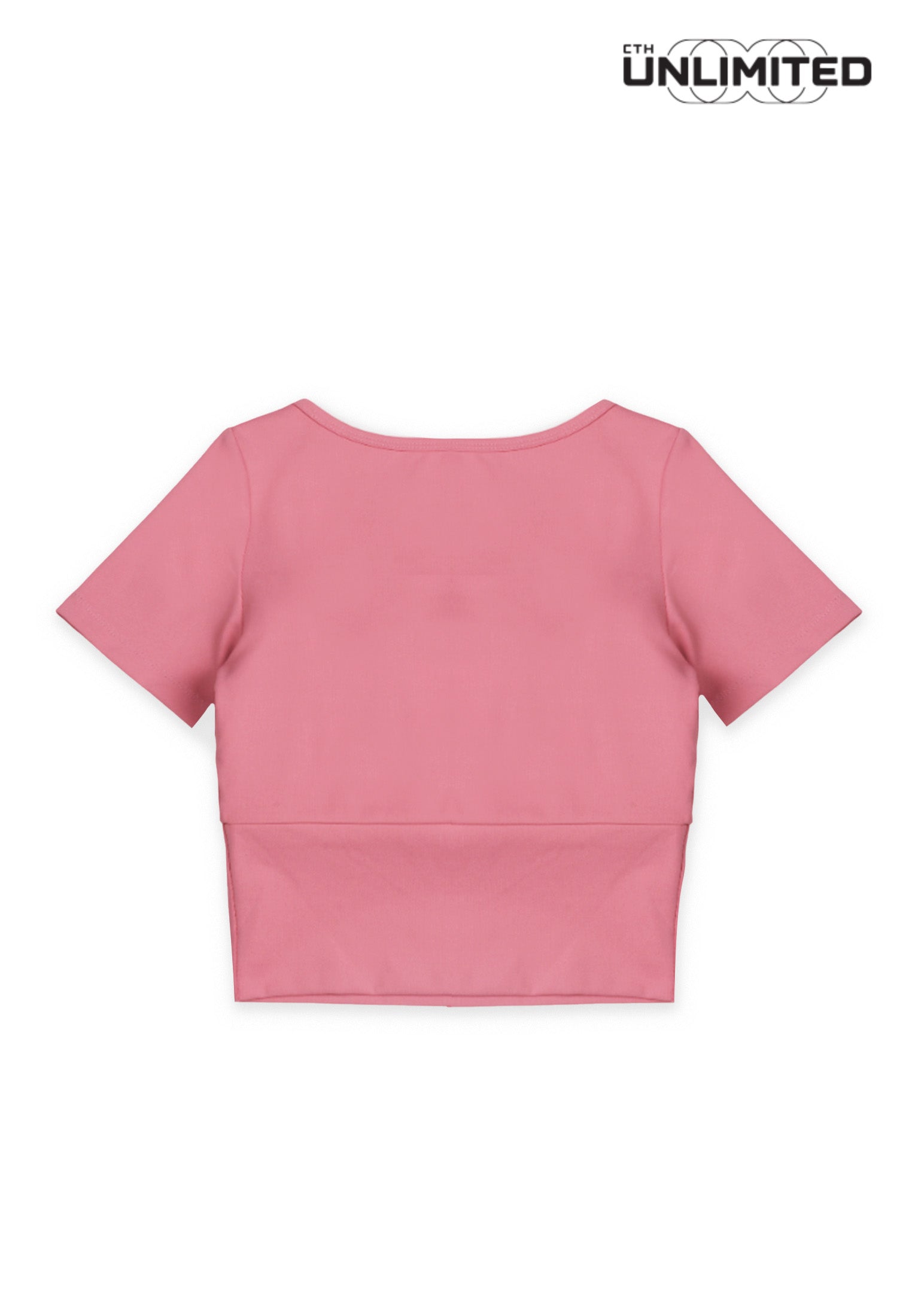 CTH unlimited Women Pickleball Polyester Spandex Short Sleeve Crop Top T-Shirt - CUW-91592