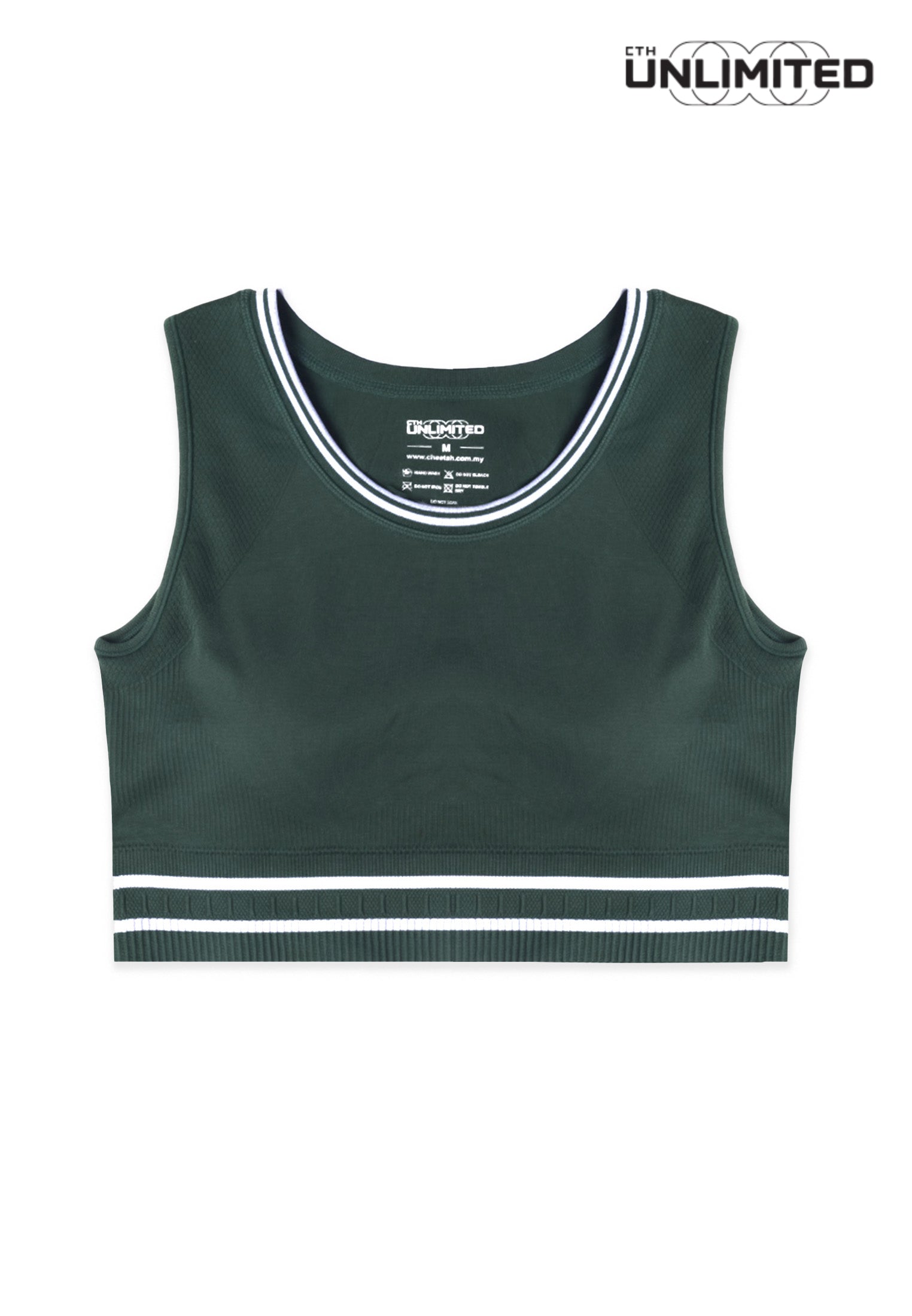 CTH unlimited Women Pickleball Slim Fit Nylon Spandex Sleeveless Crop Tank Top - CUW-8082