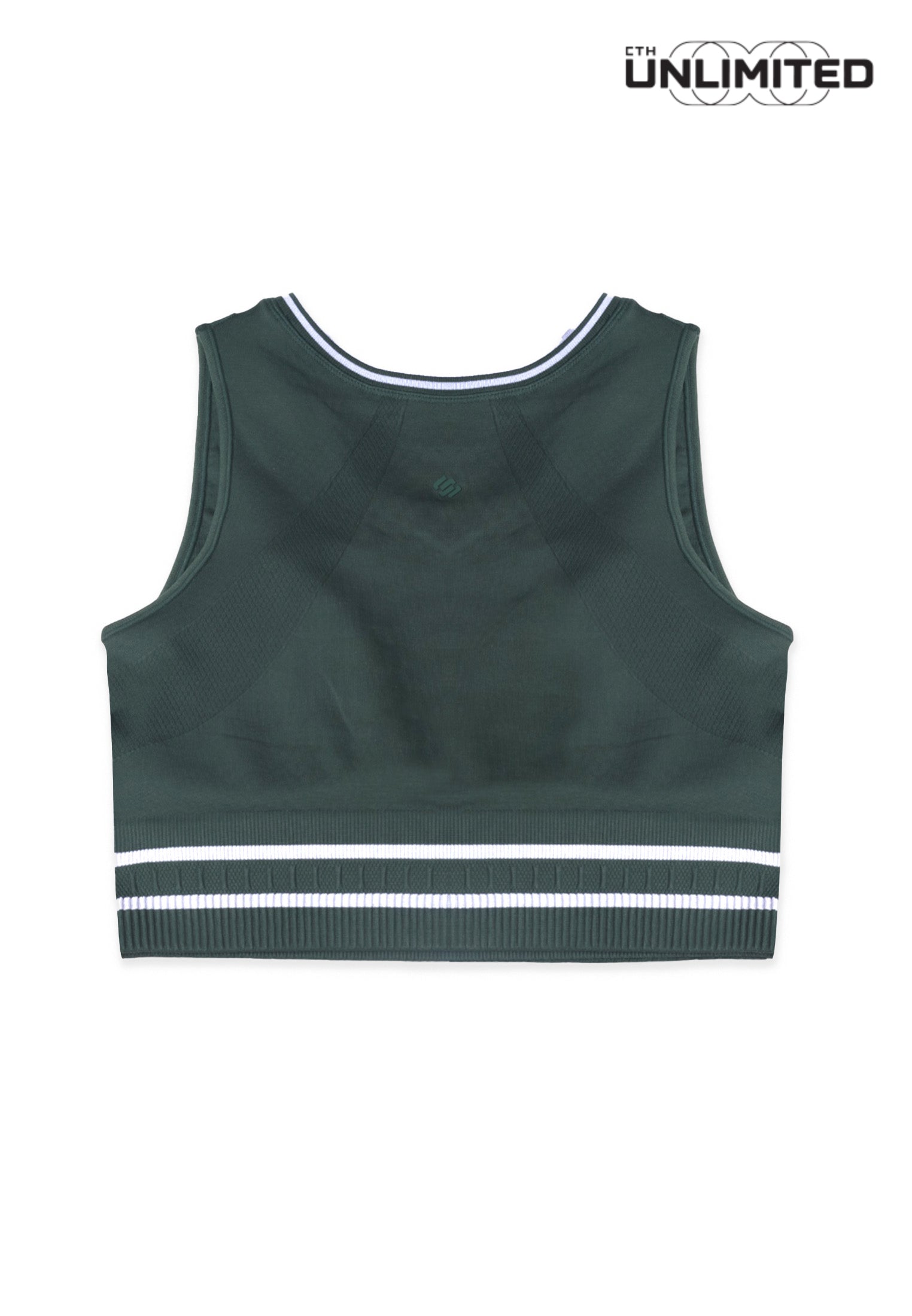 CTH unlimited Women Pickleball Slim Fit Nylon Spandex Sleeveless Crop Tank Top - CUW-8082