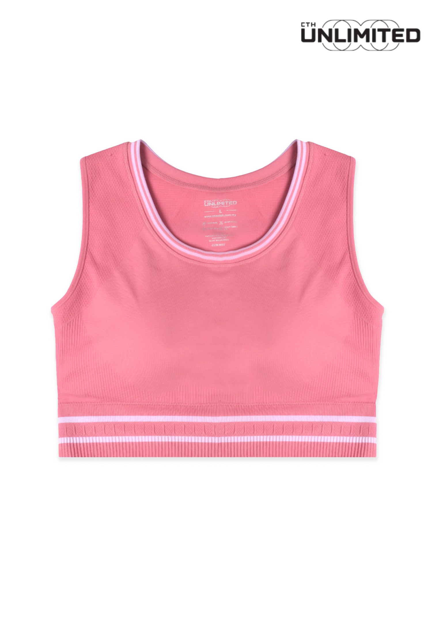CTH unlimited Women Pickleball Slim Fit Nylon Spandex Sleeveless Crop Tank Top - CUW-8082