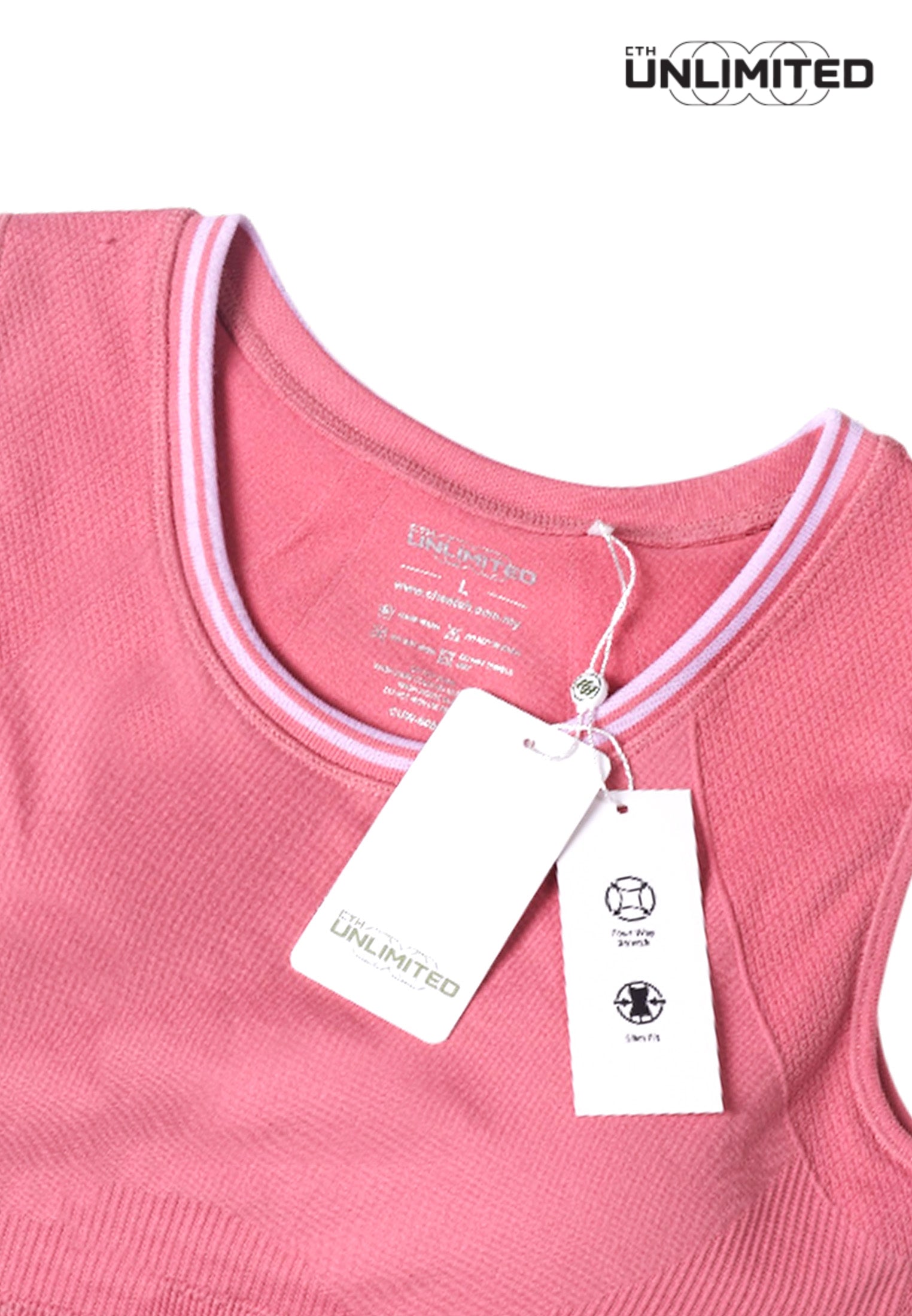 CTH unlimited Women Pickleball Slim Fit Nylon Spandex Sleeveless Crop Tank Top - CUW-8082