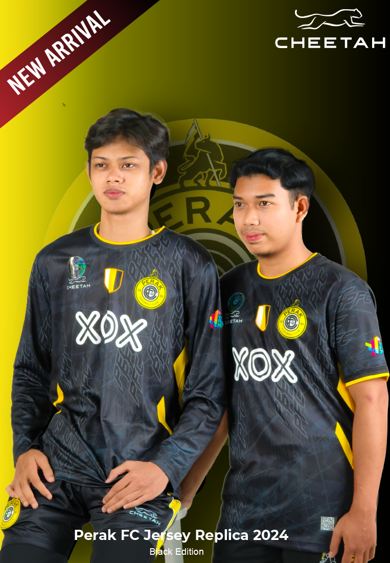 Perak FC Replica Away KIT Jersey 2024/25 - PFCM-88035 & PFCM-88036