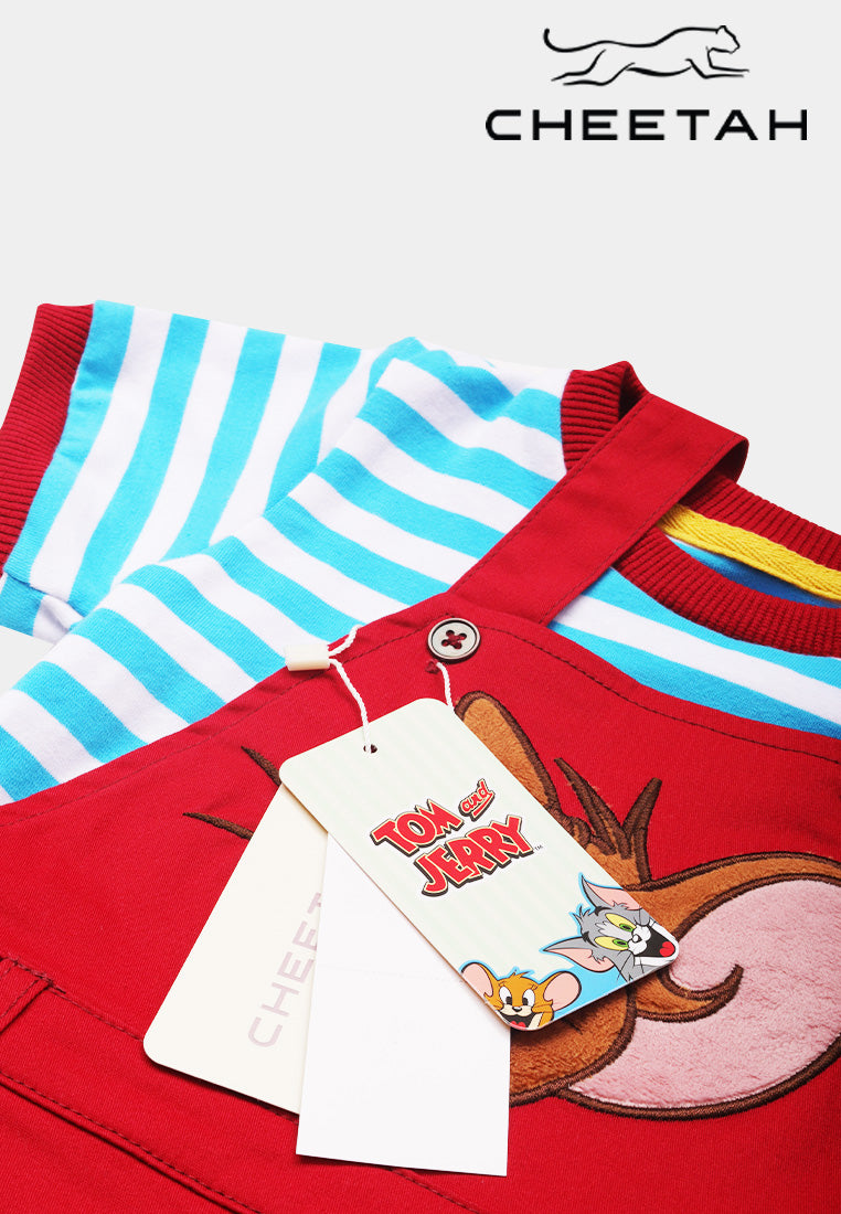Cheetah Baby Boy Tom And Jerry Dungarees Set - CBB-170062
