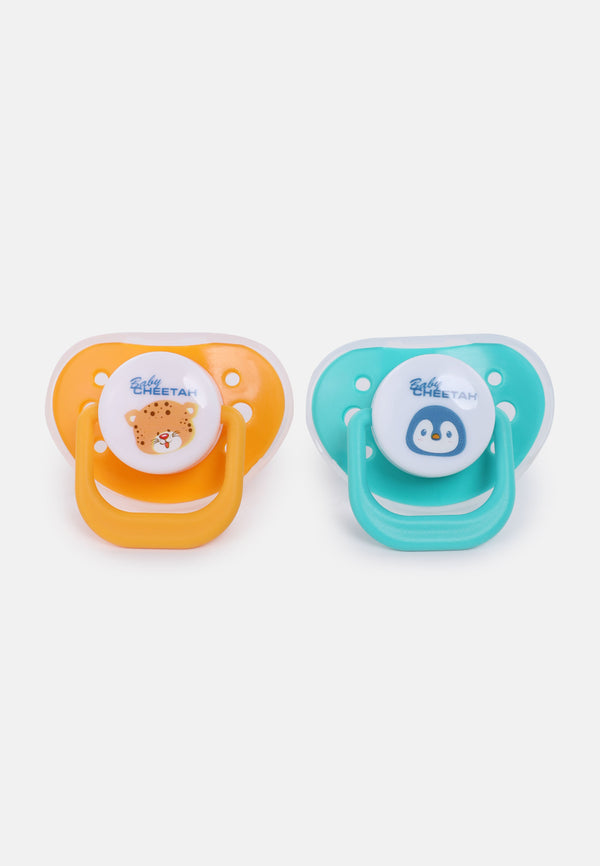 Baby Cheetah Soother with Case (2 IN 1) - Orthodontic Teats (0-6M) - CBB-ST21110