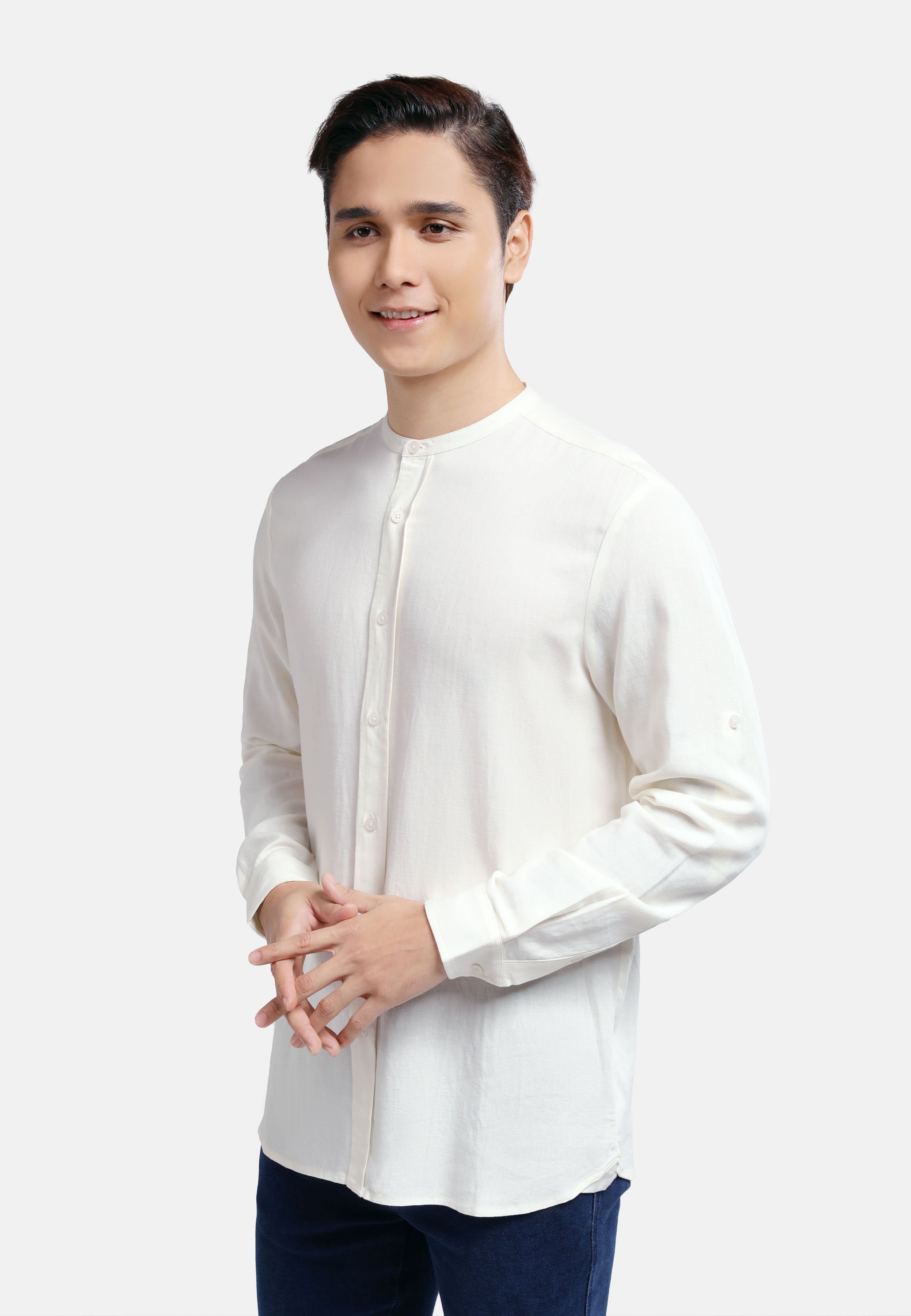 Cheetah Men Regular Fit Cotton Linen Basic Long Sleeve Kurta MDE - 130490