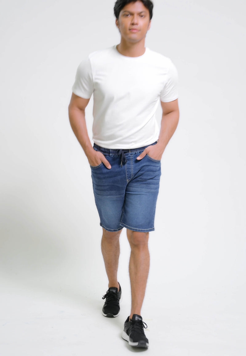 Cheetah Denim Shorts - 23216