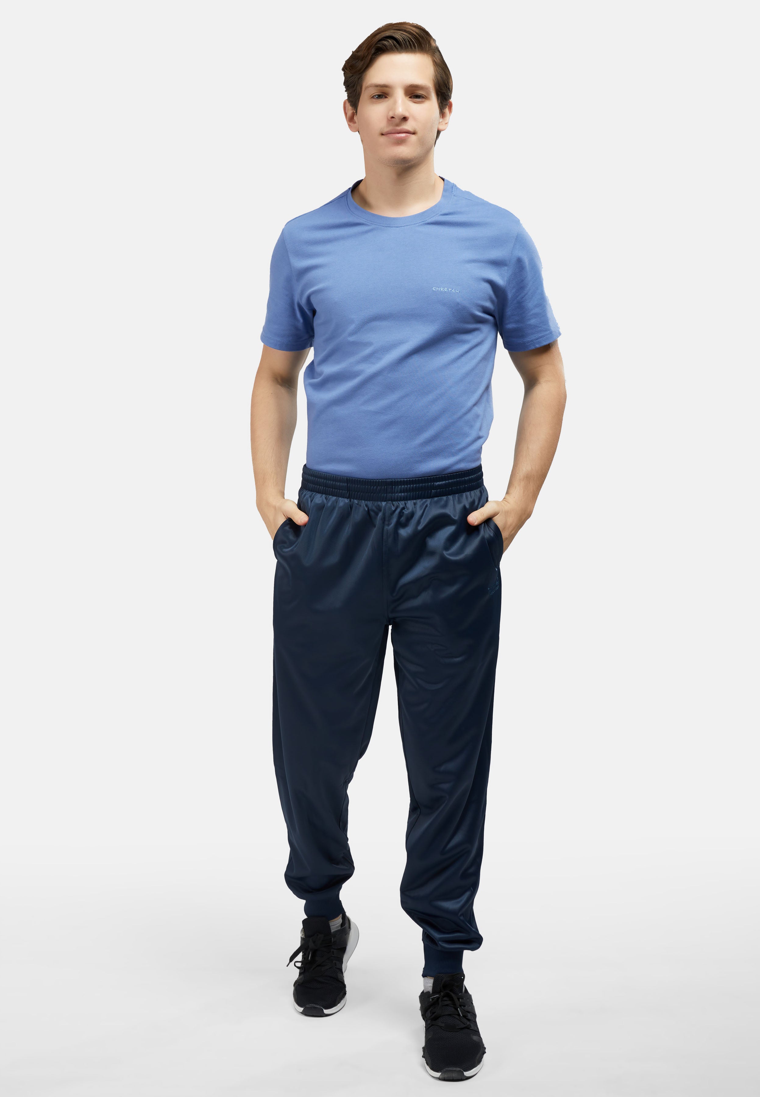 Cheetah Men Regular Fit Polyester Tricot With Zipper Ribbed Cuff Hem Tracksuit - 51118(R)