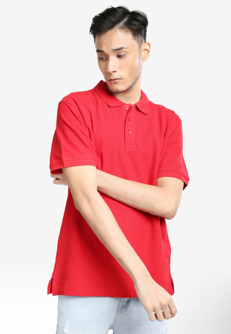 CHEETAH Men Basic Short Sleeve Polo T-Shirt - 76566(R)