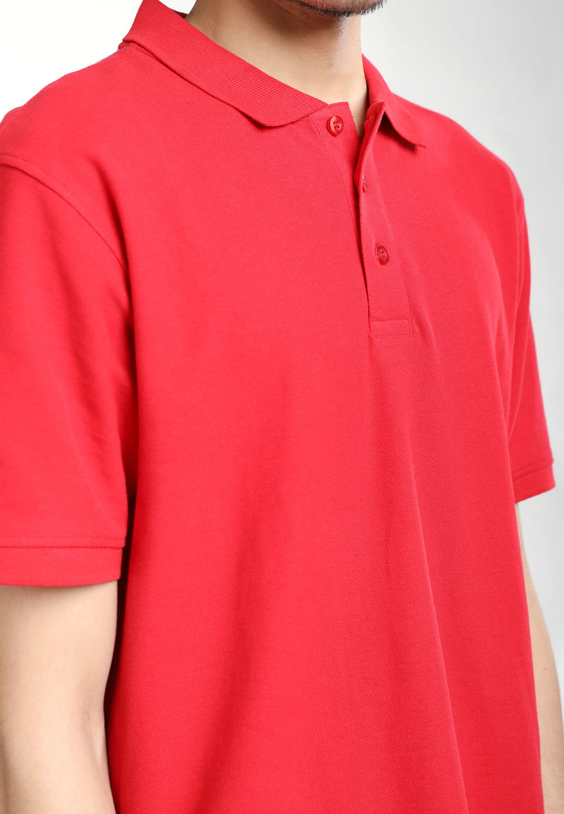 CHEETAH Men Basic Short Sleeve Polo T-Shirt - 76566(R)