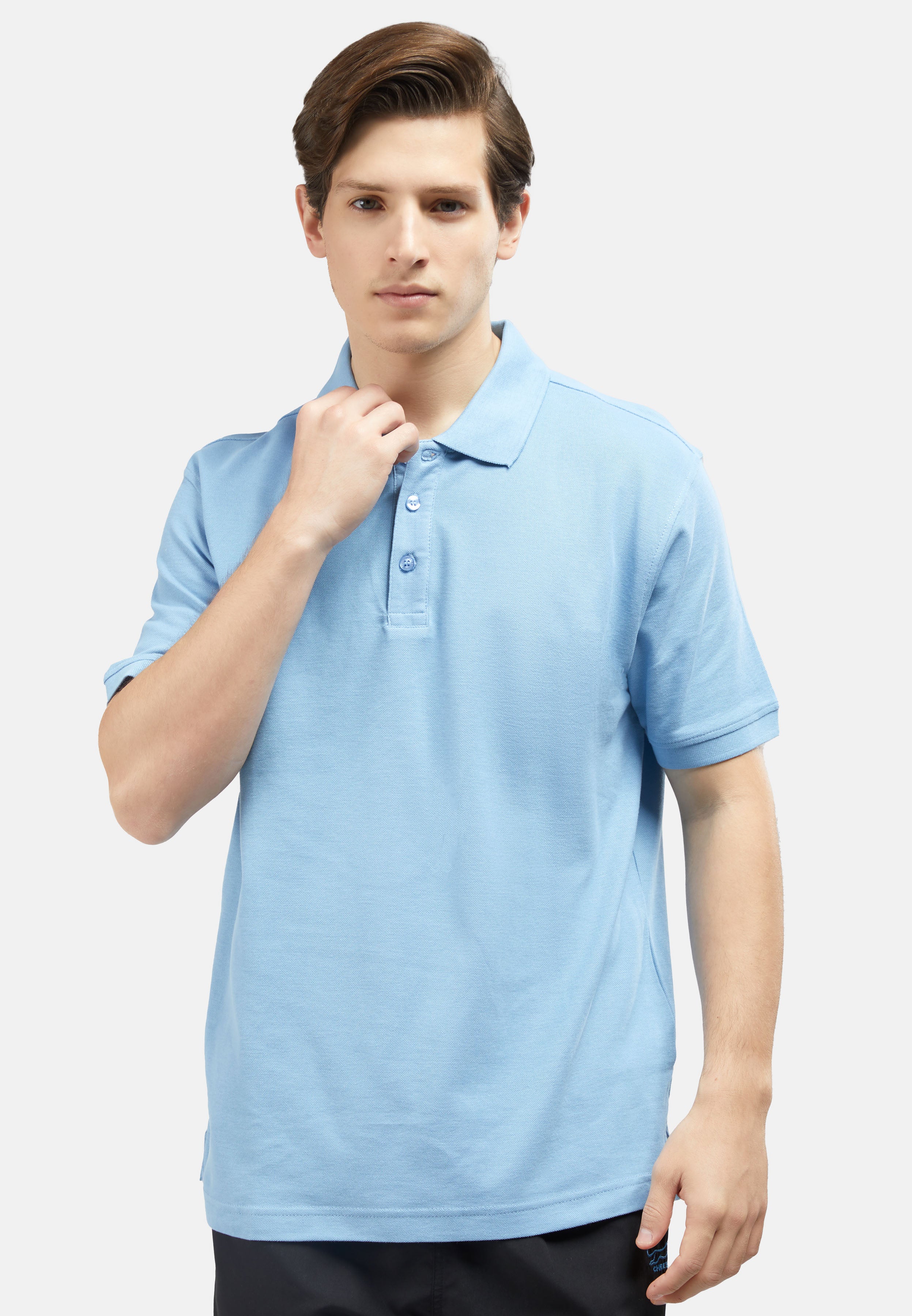 CHEETAH Men Basic Short Sleeve Polo T-Shirt - 76566(R)