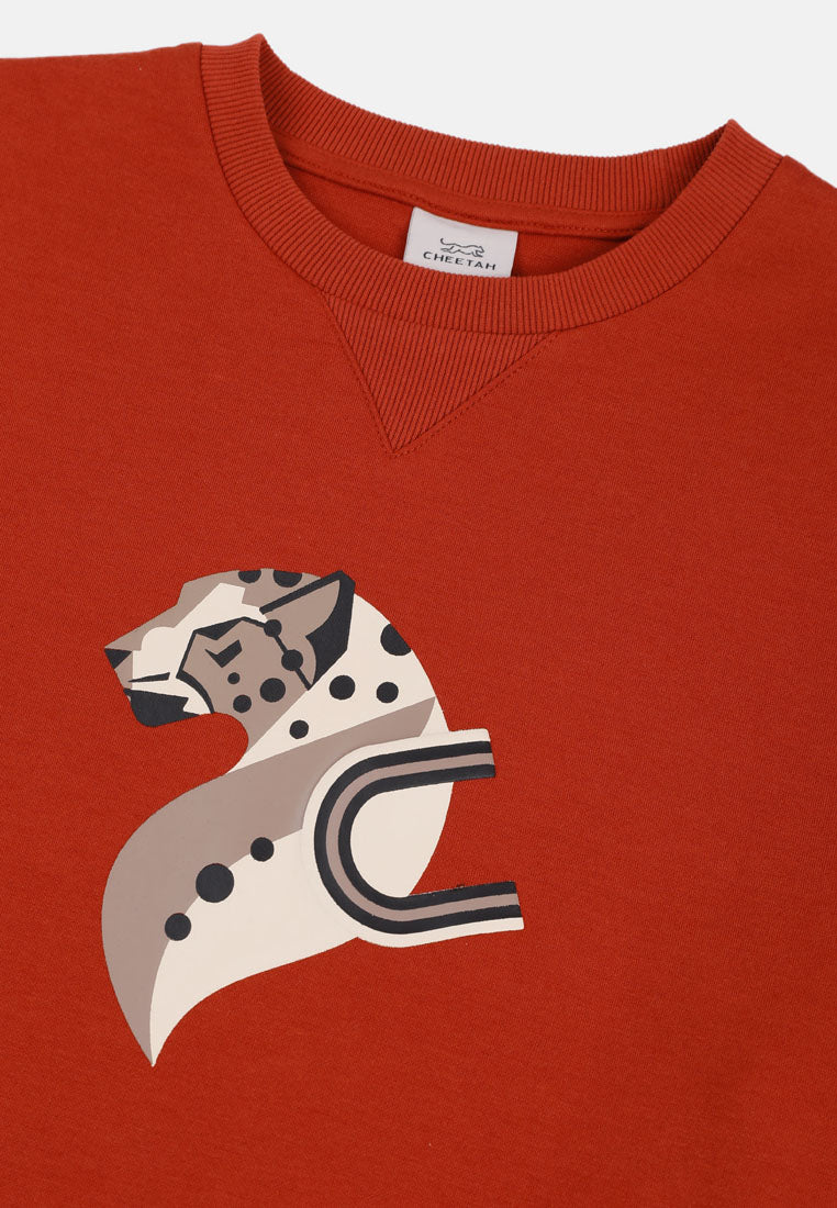 Cheetah Men Safari Short Sleeve Oversize Graphic T-Shirt - 99298