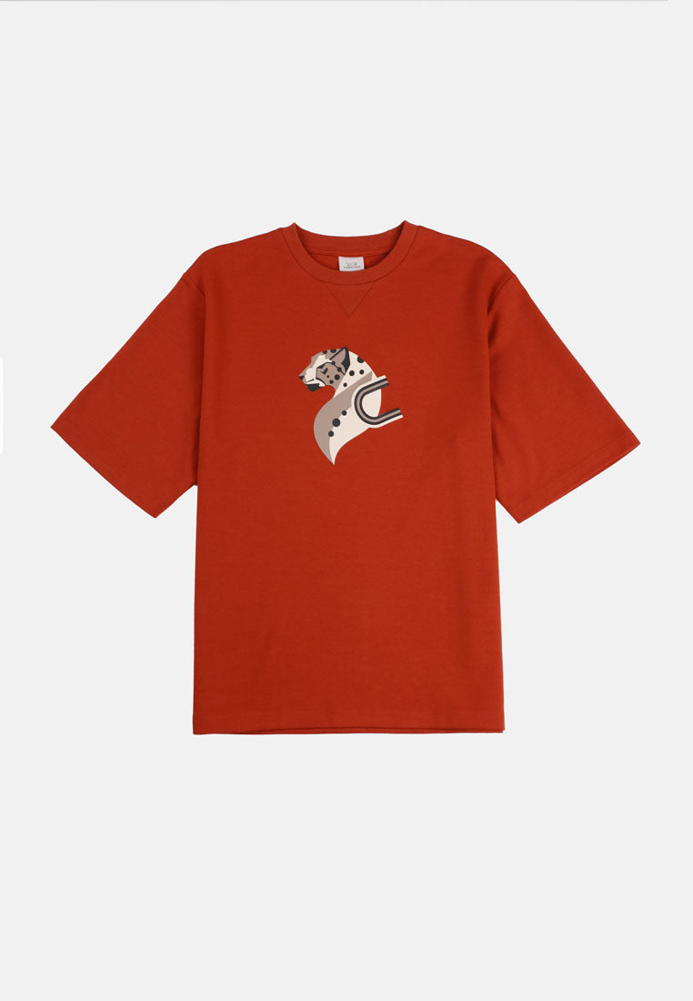 Cheetah Men Safari Short Sleeve Oversize Graphic T-Shirt - 99298