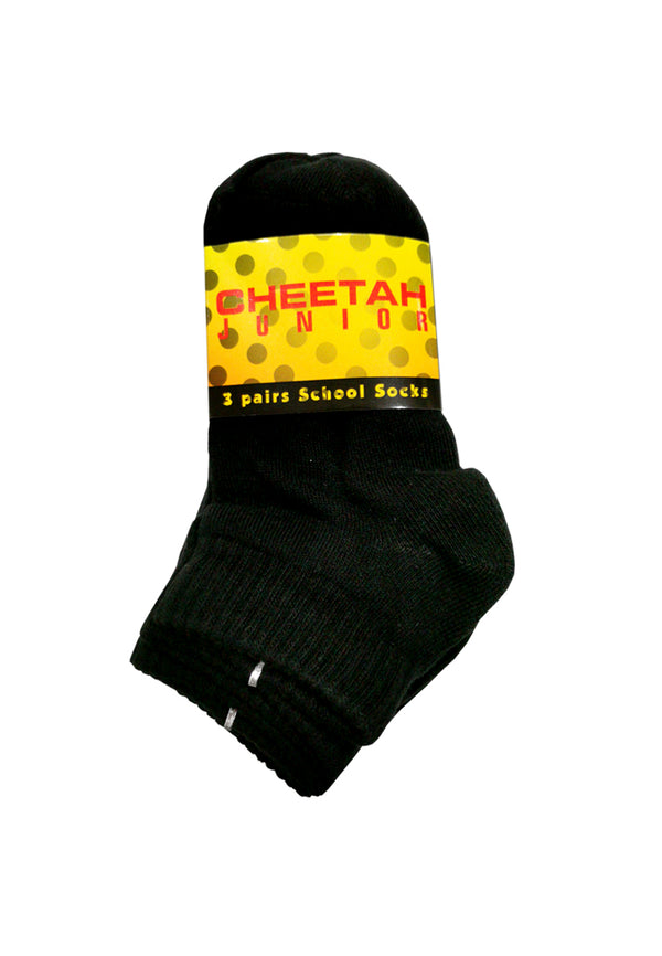 Cheetah Junior Unisex Socks 3 Pairs-CJ-0090(R)