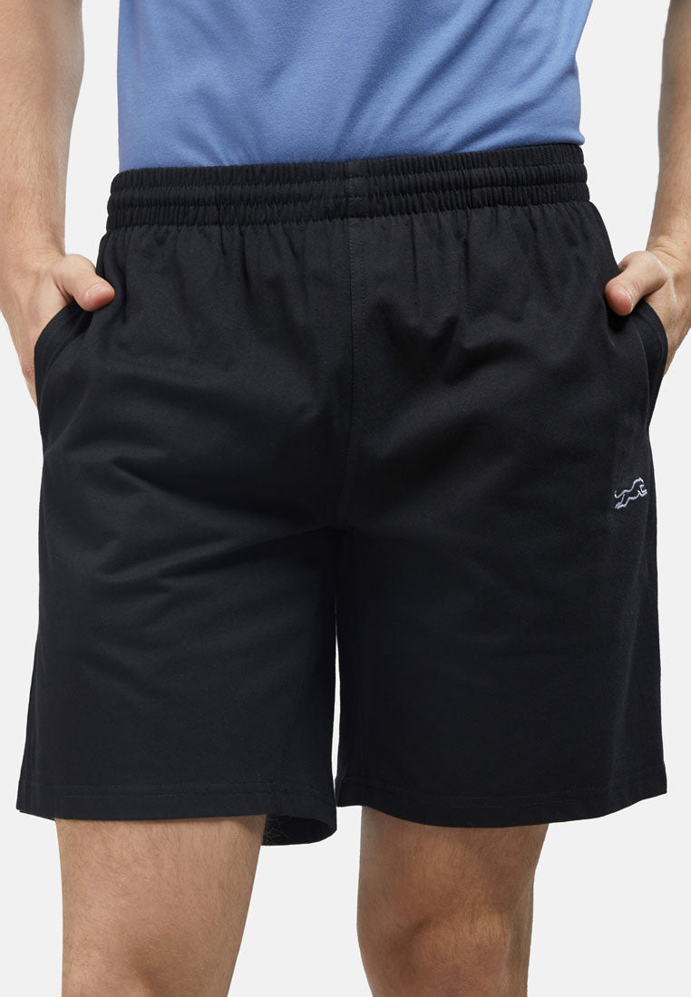 Cheetah Men Fine Cotton Blend Easy Track Shorts With Side Stripes - 23092(R)