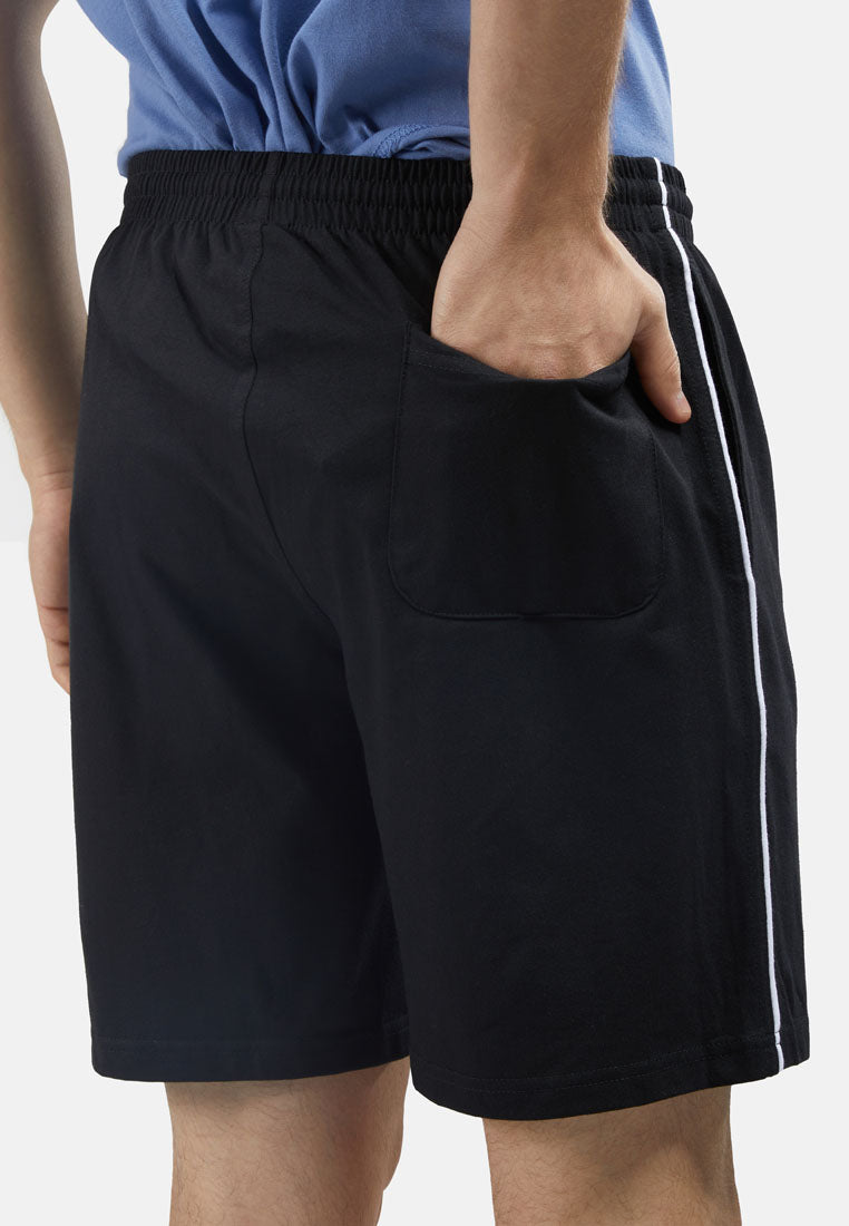 Cheetah Men Fine Cotton Blend Easy Track Shorts With Side Stripes - 23092(R)
