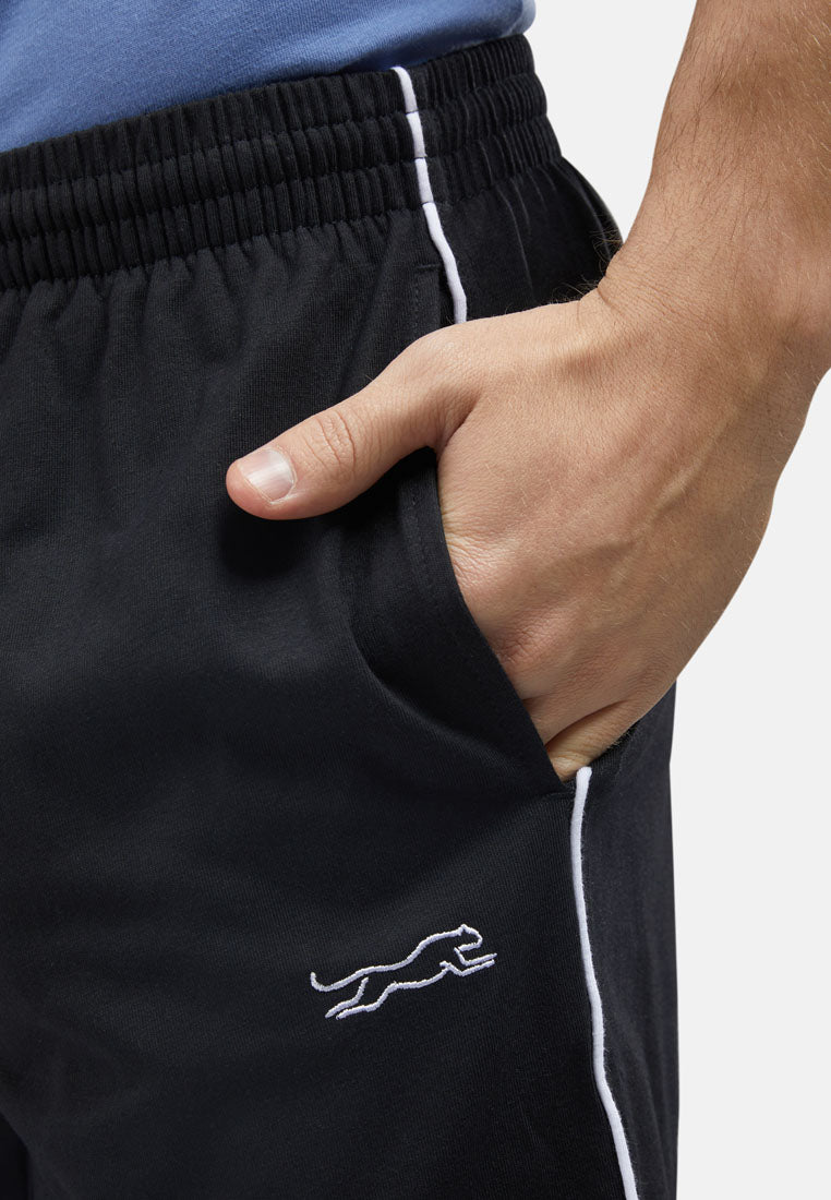 Cheetah Men Fine Cotton Blend Easy Track Shorts With Side Stripes - 23092(R)