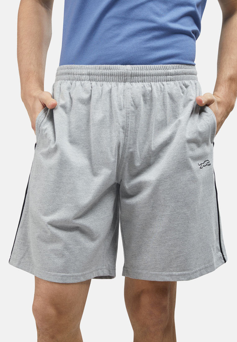 Cheetah Men Fine Cotton Blend Easy Track Shorts With Side Stripes - 23092(R)