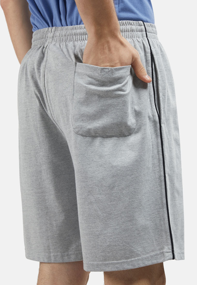 Cheetah Men Fine Cotton Blend Easy Track Shorts With Side Stripes - 23092(R)