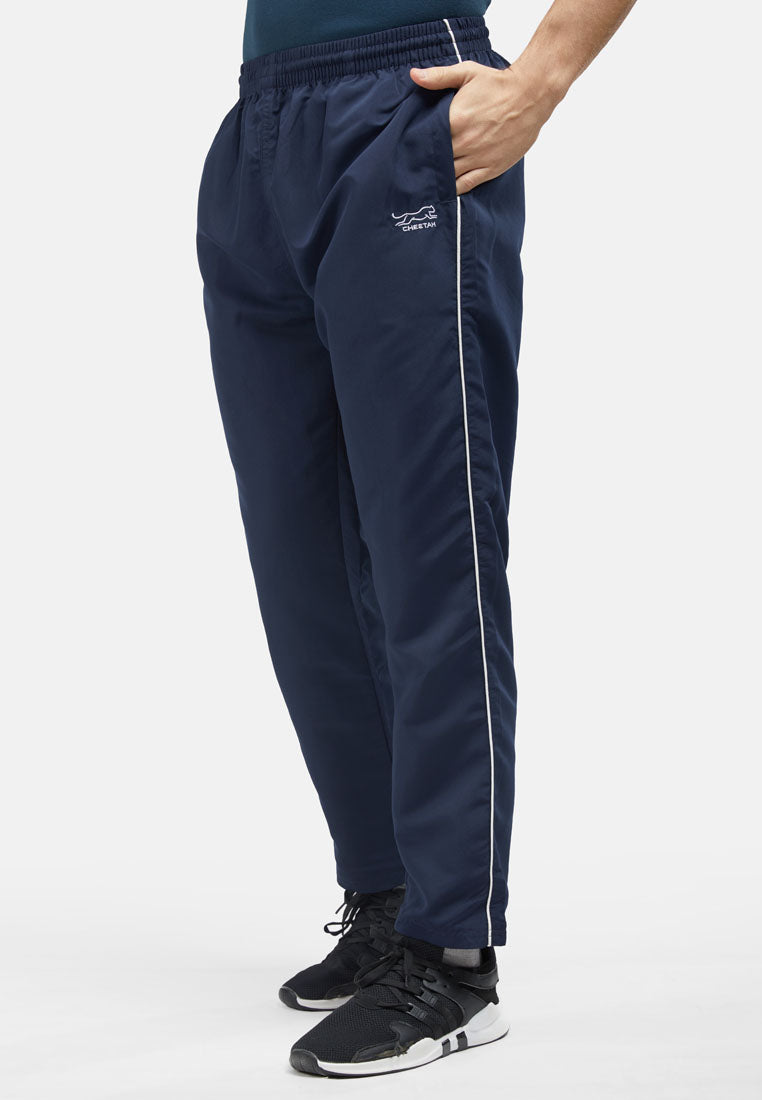 Cheetah Men Microfiber Polyester Track Pants with Flat Hem and Side Stripes Tracksuits- 51130(R)