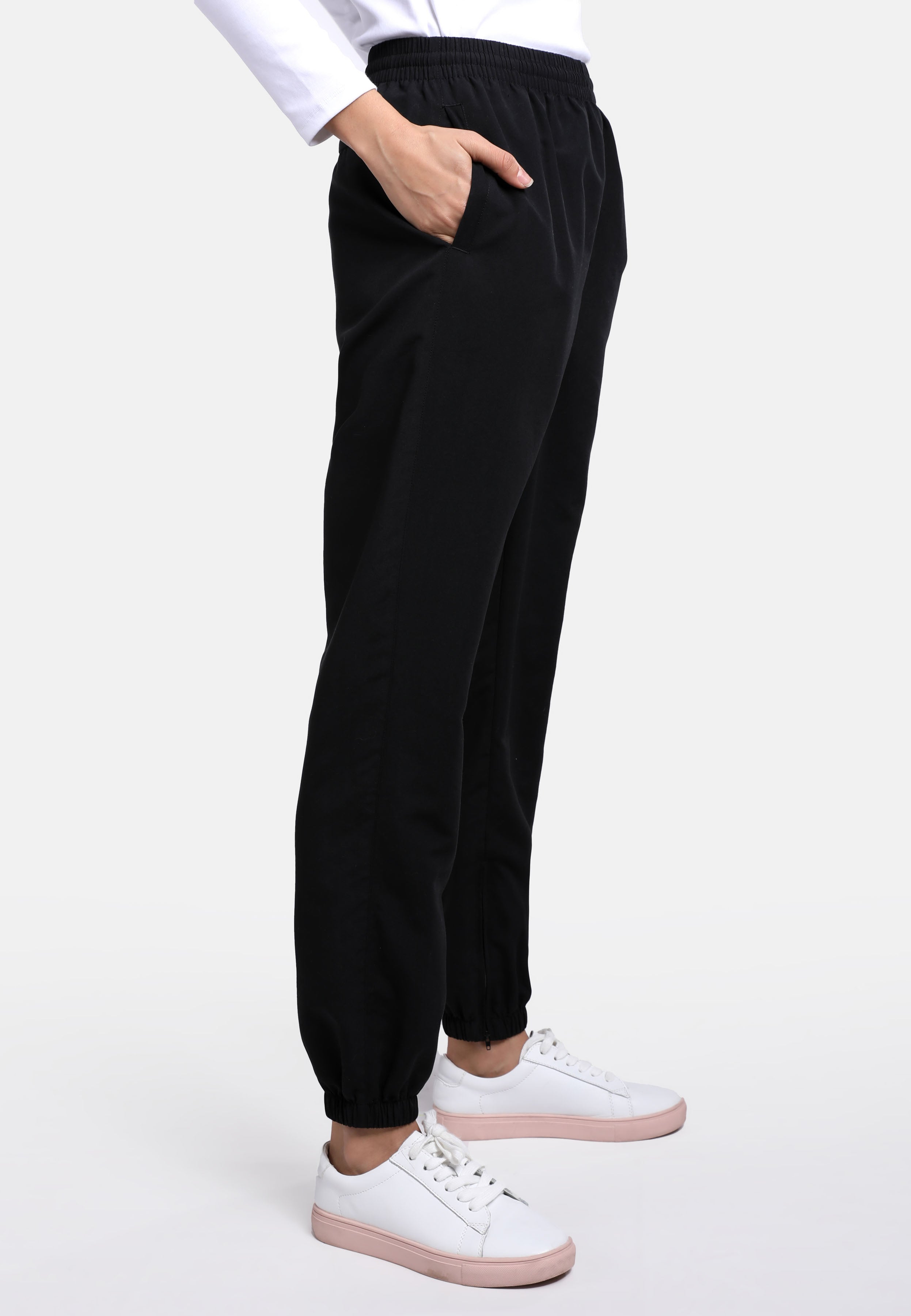 Cheetah Ladies Microfibre Track Pants with Zipper Cuff Hem - CL-5980(R)