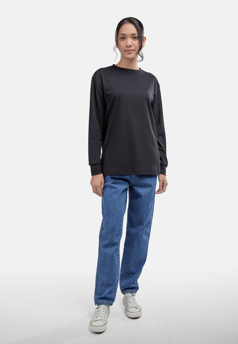 CHEETAH Women Basic Crew Neck Long Sleeve Top - CL-65758
