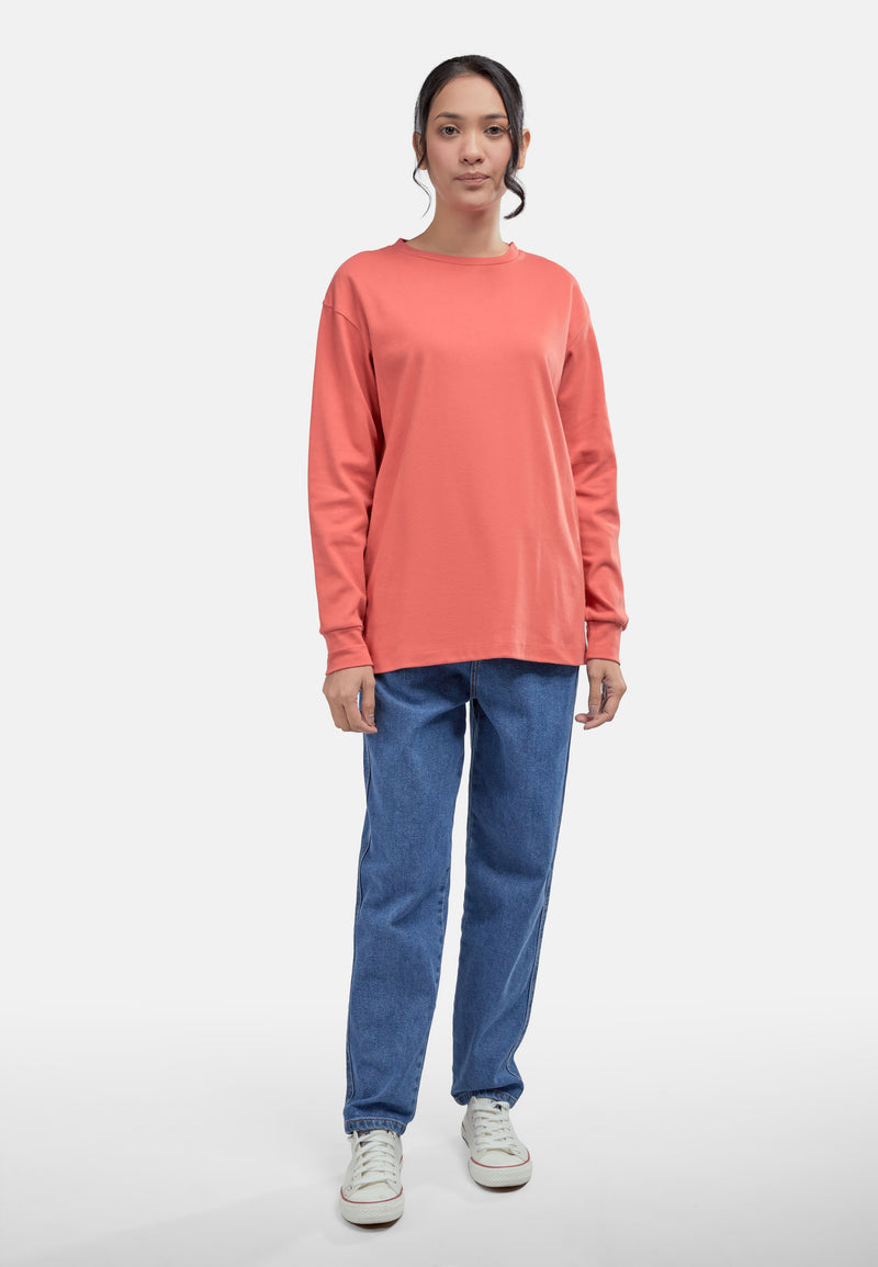 CHEETAH Women Basic Crew Neck Long Sleeve Top - CL-65758