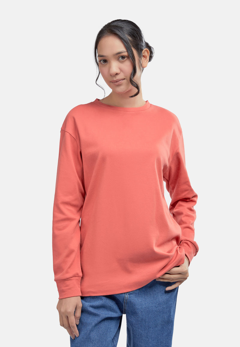 CHEETAH Women Basic Crew Neck Long Sleeve Top - CL-65758