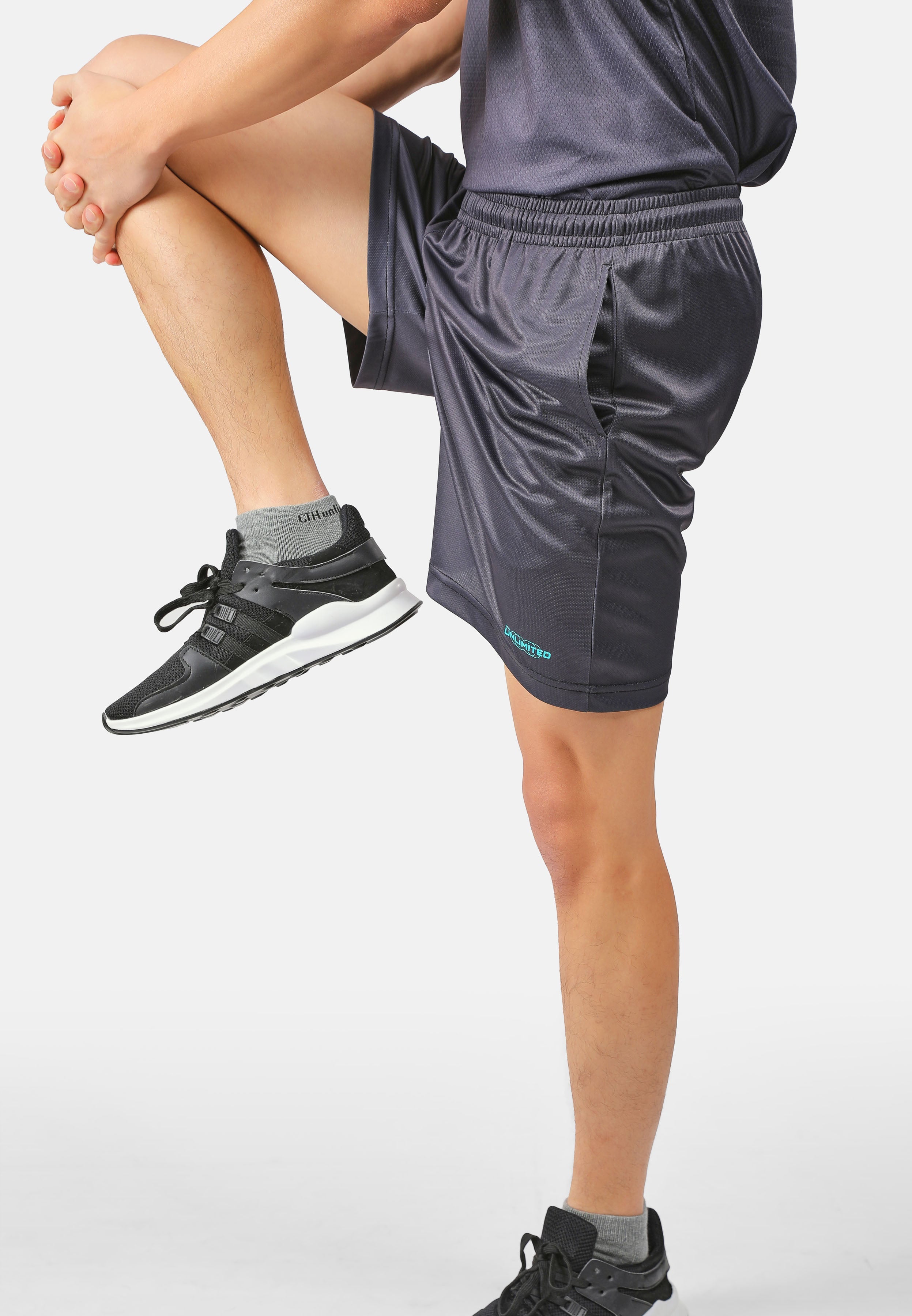 CTH unlimited Microfibre Mesh Track Shorts with Printing - CU-2856