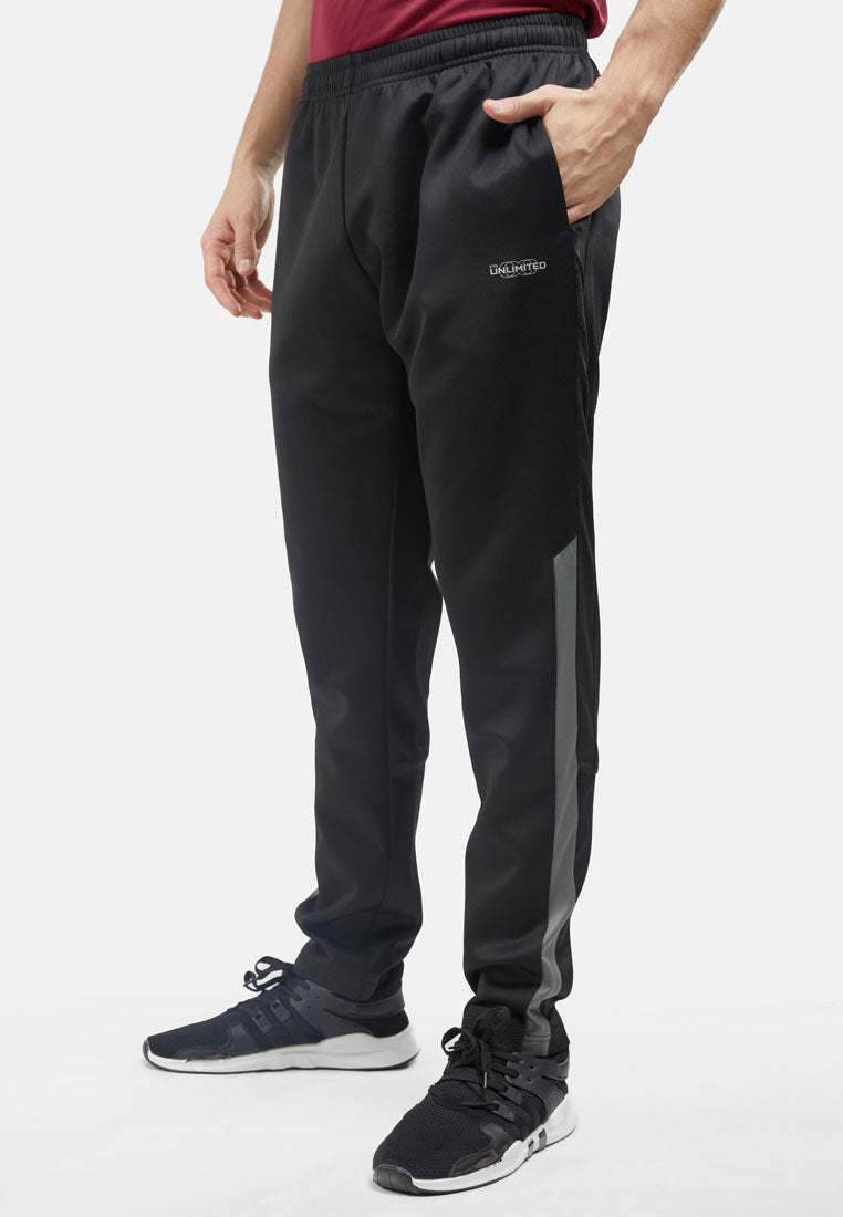 CTH Unlimited Men Healthy Fabric Track Pants With Mix And Match And Flat Hem - CU-5370(R)