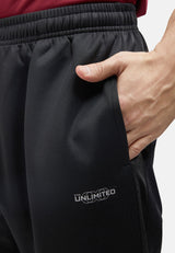 CTH Unlimited Men Healthy Fabric Track Pants With Mix And Match And Flat Hem - CU-5370(R)