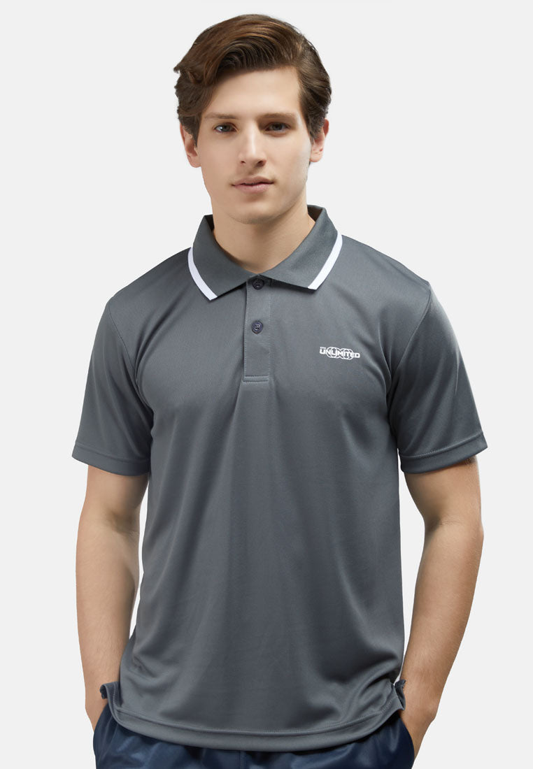 CTH Unlimited Men Polyester Jersey Short Sleeve Polo Shirt With Tipping Collar - CU-7948(R)