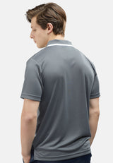 CTH Unlimited Men Polyester Jersey Short Sleeve Polo Shirt With Tipping Collar - CU-7948(R)