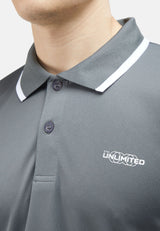 CTH Unlimited Men Polyester Jersey Short Sleeve Polo Shirt With Tipping Collar - CU-7948(R)